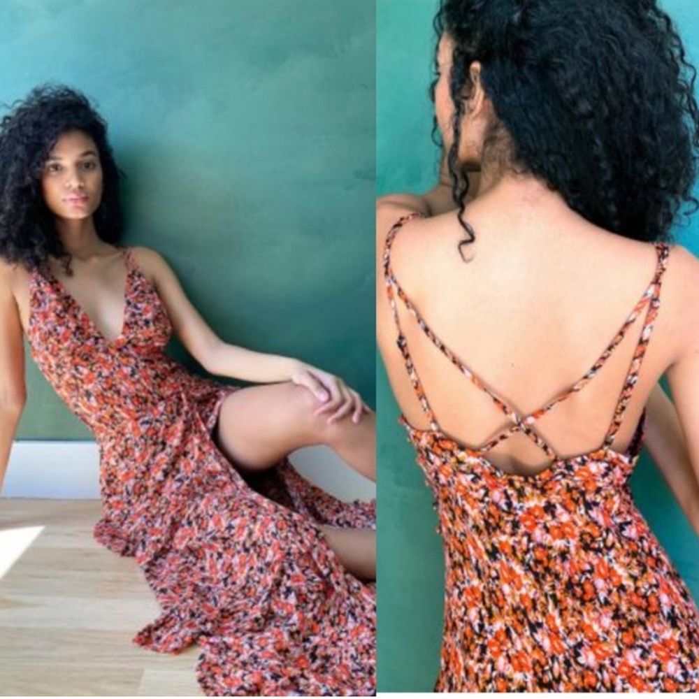 Free People Ethereal Slip Set in Black